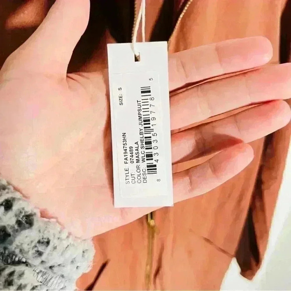 NEW Rachel Pally Winter Linen Canvas Shelby Jumpsuit Masala Utility Neutral - Picture 4 of 7